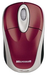  Microsoft Wireless Notebook Mouse 3000 Pomegranate USB