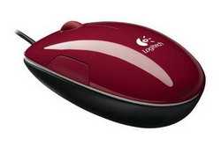  Logitech LS1 Laser Mouse Red USB