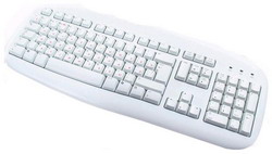  Logitech Value Keyboard White PS/2