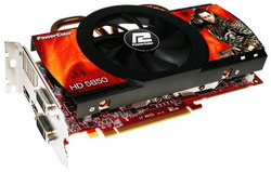  PowerColor Radeon HD 5850 725 Mhz PCI-E 2.1 1024 Mb 4000 Mhz 256 bit 2xDVI HDMI HDCP Cool2