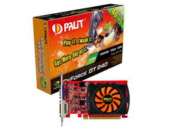  Palit GeForce GT 240 550 Mhz PCI-E 2.0 1024 Mb 800 Mhz 128 bit DVI HDCP