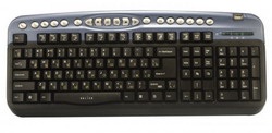  Oklick 330 M Multimedia Keyboard Blue USB+PS/2