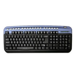  Oklick 320 M Multimedia Keyboard Blue USB+PS/2