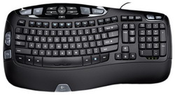  Logitech Wave Keyboard Black USB