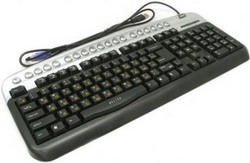  Oklick 320 M Multimedia Keyboard Silver USB+PS/2