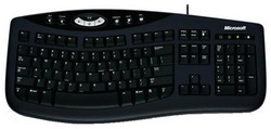  Microsoft Comfort Curve Keyboard 2000 Black USB