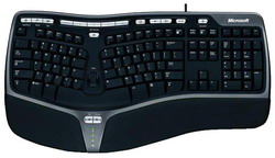  Microsoft Natural Ergonomic Keyboard 4000 Black USB