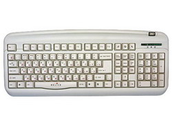  Oklick 300 M Office Keyboard White USB+PS/2