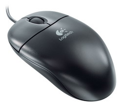  Logitech Value Wheel Mouse (S90) Black PS/2