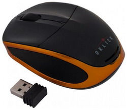  Oklick 530SW Wireless Optical Mouse Black-Brown USB