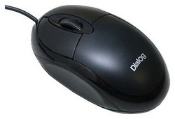  Dialog MOP-00BP Black PS/2