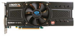  Sapphire Radeon HD 5870 875 Mhz PCI-E 2.0 1024 Mb 5000 Mhz 256 bit 2xDVI HDMI HDCP