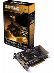  Zotac GeForce GTS 450 810Mhz PCI-E 2.0 512Mb 3608Mhz 128 bit 2xDVI HDMI HDCP