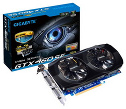  Gigabyte GeForce GTX 460 SE 730Mhz PCI-E 2.0 1024Mb 3400Mhz 256 bit 2xDVI Mini-HDMI HDCP