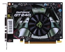  XFX GeForce GT 240 550Mhz PCI-E 2.0 512Mb 2000Mhz 128 bit DVI HDMI HDCP Cool