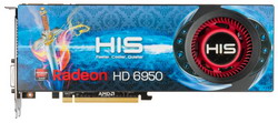  HIS Radeon HD 6950 800Mhz PCI-E 2.1 2048Mb 5000Mhz 256 bit 2xDVI HDMI HDCP