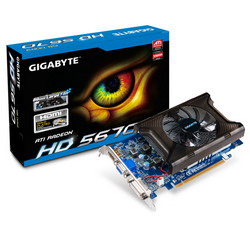  Gigabyte Radeon HD 5670 775Mhz PCI-E 2.1 1024Mb 1600Mhz 128 bit DVI HDMI HDCP