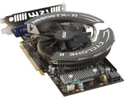  MSI GeForce GTX 550 Ti 900Mhz PCI-E 2.0 1024Mb 4100Mhz 192 bit 2xDVI Mini-HDMI HDCP Cyclone