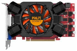  Palit GeForce GTX 550 Ti Sonic 1000Mhz PCI-E 2.0 1024Mb 4400Mhz 192 bit DVI HDMI HDCP