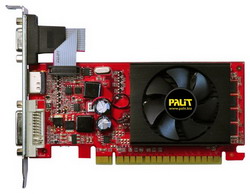  Palit GeForce 8400 GS 567Mhz PCI-E 512Mb 1250Mhz 32 bit DVI HDMI HDCP