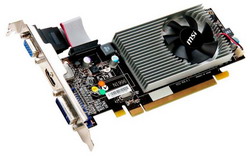  MSI Radeon HD 5450 650Mhz PCI-E 2.1 1024Mb 1600Mhz 64 bit DVI HDMI HDCP Low Profile