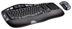   +  Logitech Cordless Desktop Wave Black USB