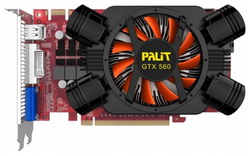  Palit GeForce GTX 560 810Mhz PCI-E 2.0 1024Mb 4020Mhz 256 bit DVI HDMI HDCP