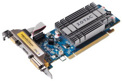  Zotac GeForce 210 520Mhz PCI-E 2.0 512Mb 1200Mhz 64 bit DVI HDMI HDCP