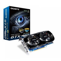  Gigabyte GeForce GTX 460 675Mhz PCI-E 2.0 1024Mb 3600Mhz 256 bit 2xDVI Mini-HDMI HDCP