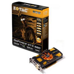  Zotac GeForce GTX 560 820Mhz PCI-E 2.0 1024Mb 4008Mhz 256 bit 2xDVI HDMI HDCP