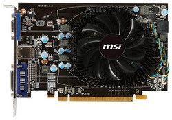  MSI Radeon HD 6770 800Mhz PCI-E 2.1 1024Mb 4400Mhz 128 bit DVI HDMI HDCP