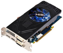  HIS Radeon HD 6770 850Mhz PCI-E 2.1 1024Mb 4800Mhz 128 bit 2xDVI HDMI HDCP