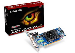  Gigabyte Radeon HD 6450 675Mhz PCI-E 2.1 1024Mb 1600Mhz 64 bit DVI HDMI HDCP