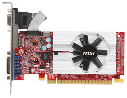  MSI GeForce GT 520 810Mhz PCI-E 2.0 1024Mb 1800Mhz 64 bit DVI HDMI HDCP