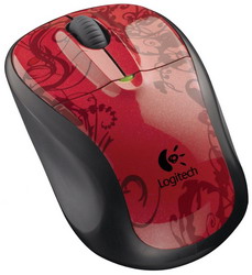  Logitech M305 Red Tendrils USB