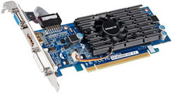  Gigabyte GeForce 210 590Mhz PCI-E 2.0 1024Mb 1200Mhz 64 bit DVI HDMI HDCP