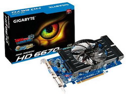  Gigabyte Radeon HD 6670 800Mhz PCI-E 2.1 1024Mb 1600Mhz 128 bit DVI HDMI HDCP