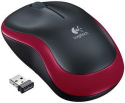  Logitech Wireless Mouse M185 Red USB