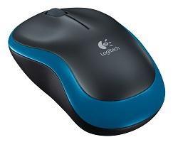  Logitech Wireless Mouse M185 Blue-Black USB