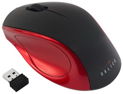  Oklick 412SW Wireless Optical Mouse Black-Red USB