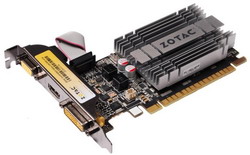  Zotac GeForce 210 520Mhz PCI-E 2.0 1024Mb 1066Mhz 64 bit DVI HDMI HDCP