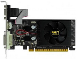  Palit GeForce 210 589Mhz PCI-E 2.0 512Mb 1250Mhz 32 bit DVI HDMI HDCP Black