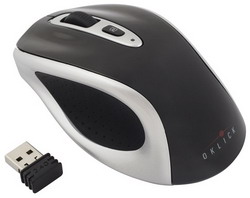  Oklick 404 MW Lite Wireless Optical Mouse Silver-Black USB