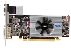  MSI Radeon HD 6570 650Mhz PCI-E 2.1 2048Mb 1334Mhz 128 bit DVI HDMI HDCP Low Profile