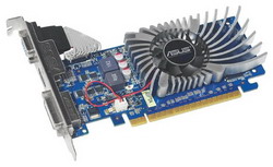  Asus GeForce GT 520 810Mhz PCI-E 2.0 1024Mb 1200Mhz 64 bit DVI HDMI HDCP