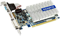  Gigabyte GeForce 210 520Mhz PCI-E 2.0 1024Mb 1200Mhz 64 bit DVI HDMI HDCP