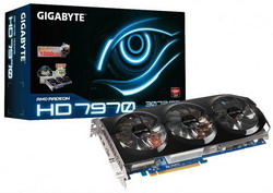  Gigabyte Radeon HD 7970 1000Mhz PCI-E 3.0 3072Mb 5500Mhz 384 bit DVI HDMI HDCP