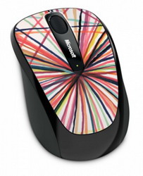  Microsoft Wireless Mobile Mouse 3500 Artist Edition Mike Perry - Design 1 White-Black USB