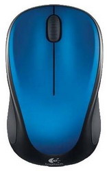  Logitech Wireless Mouse M235 Blue-Black USB