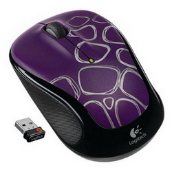  Logitech Wireless Mouse M325 Purple-Black USB